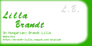 lilla brandt business card